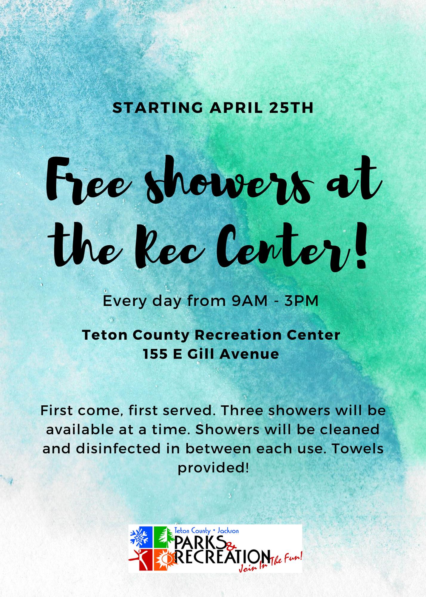 Parks and Recreation Showers