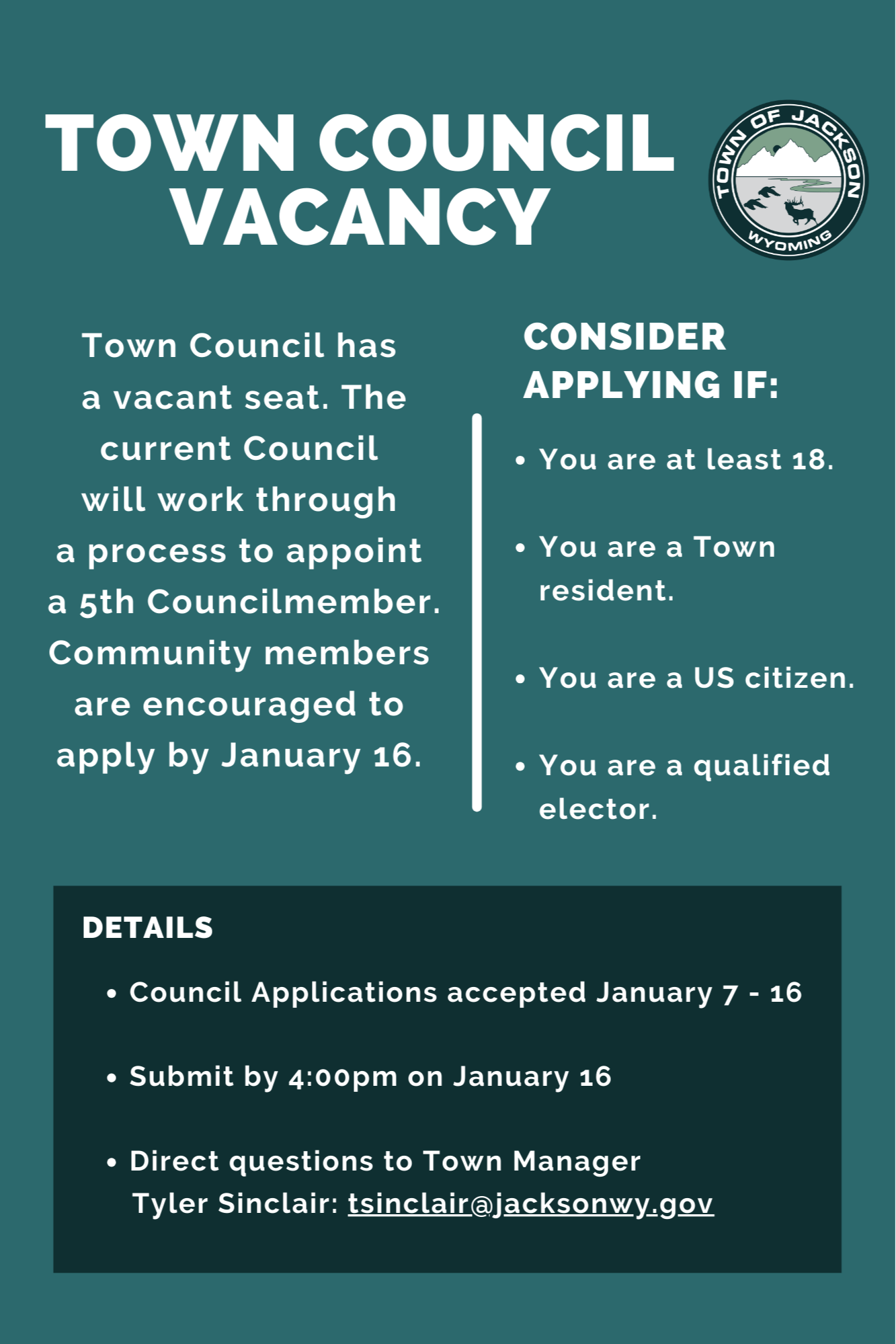 2501 Council Vacancy for Website